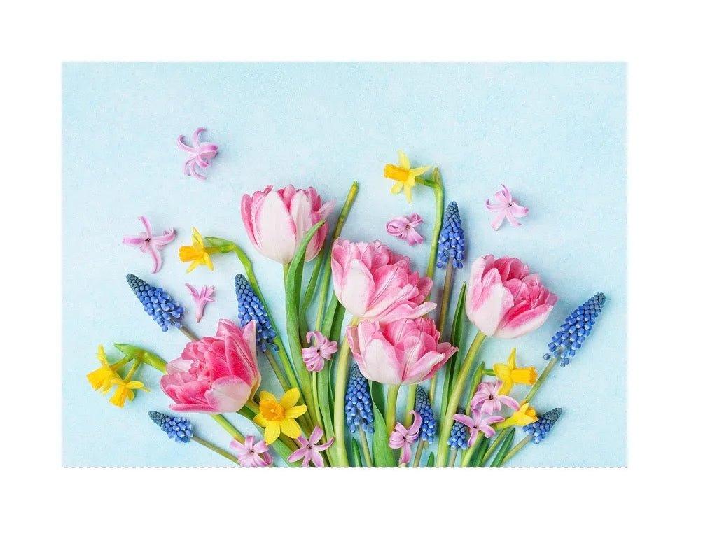 Stove Top Cover - Spring Flowers | Gas and Electric Cook Top Cover | Noodle Board - Festive Fit Home