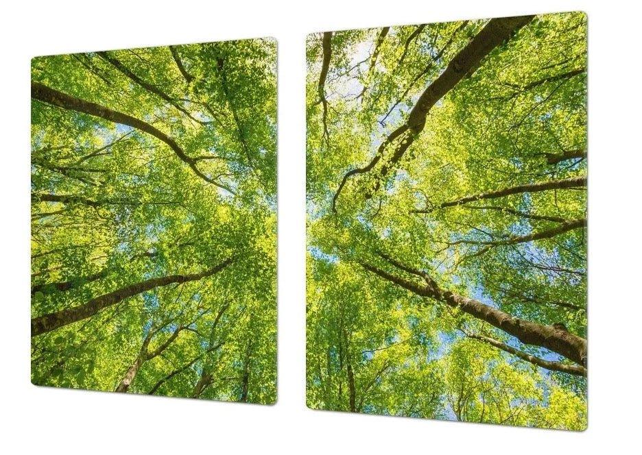 Stove Top Cover - Tall Trees | Noodle Board | Gas & Electric Cook Top Cover - Festive Fit Home