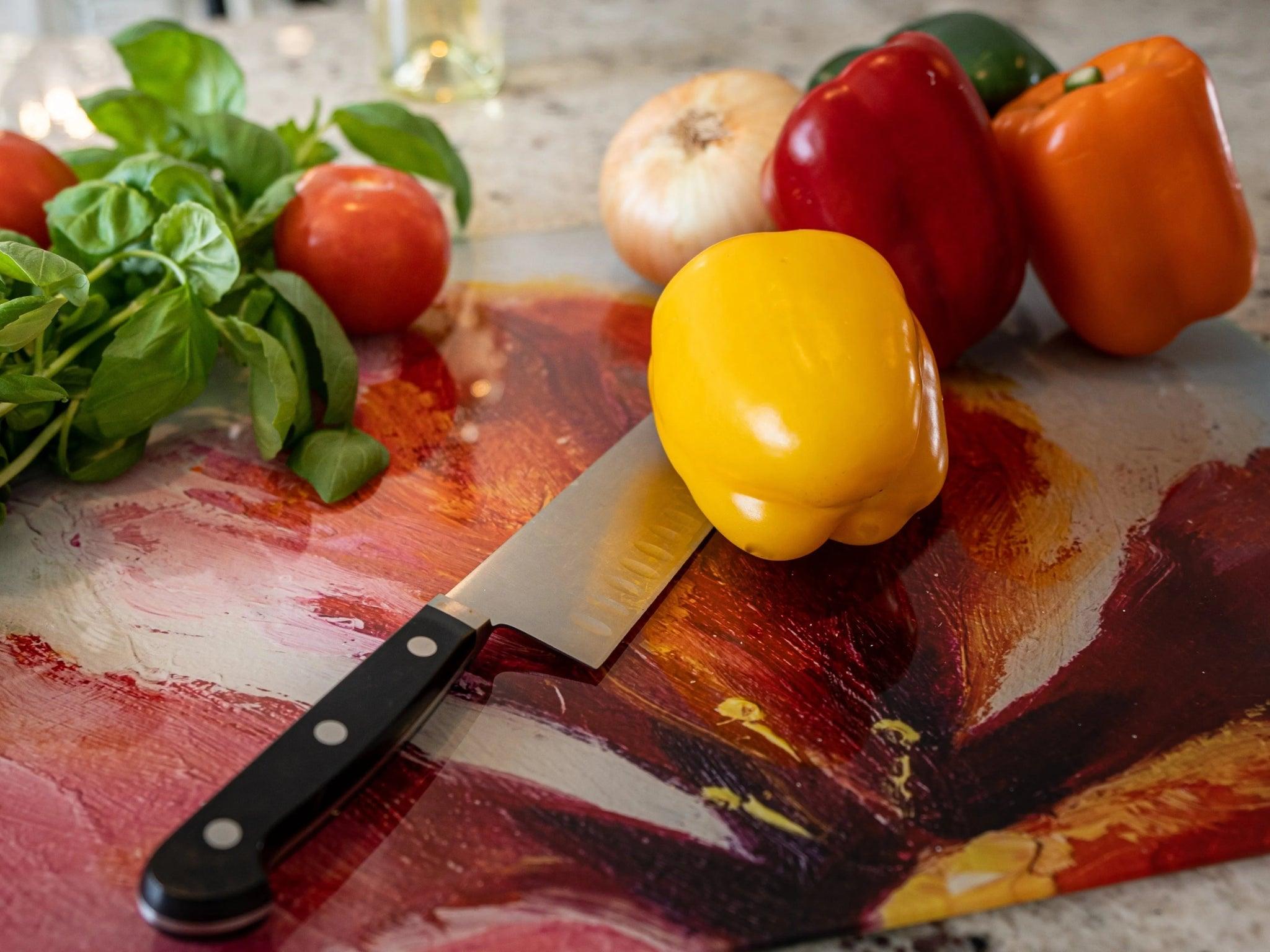 Stove Top Cover - Vibrant Flowers | Gas and Electric Cooktop Cover | Noodle Board - Festive Fit Home