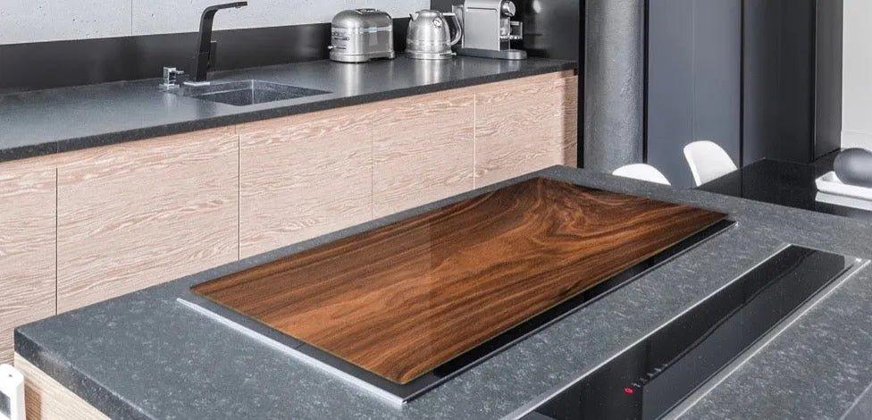 Stove Top Cover - Wood Grain | Burner Cover | Noodle Board - Festive Fit Home