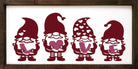 Valentine Gnome Large Framed Wood Sign - 12"x24" - Festive Fit Home