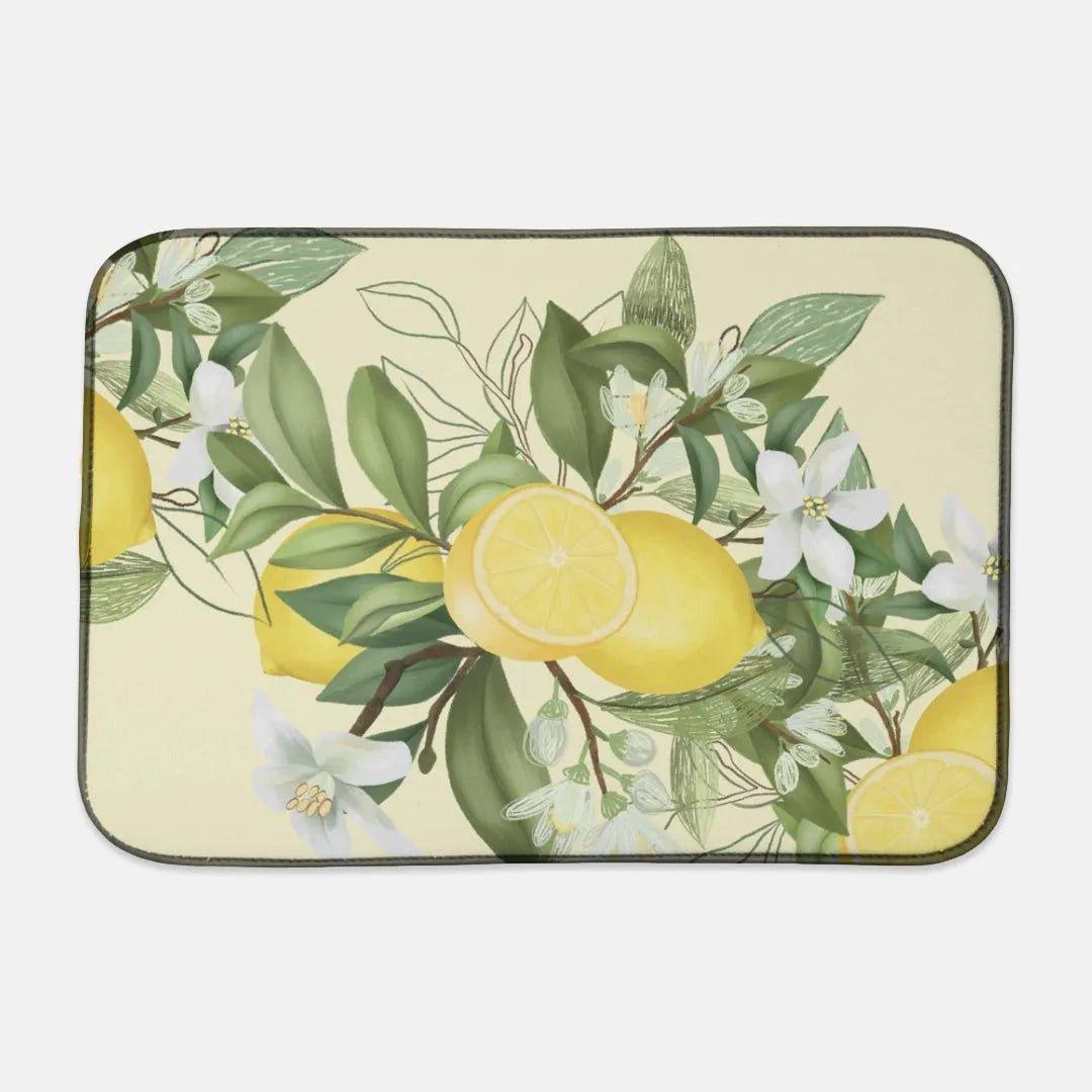 Lemons Dish Drying Mat - Festive Fit Home