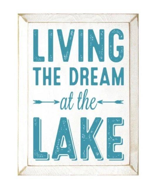 Living the Dream at the Lake - 9"x12" - Festive Fit Home