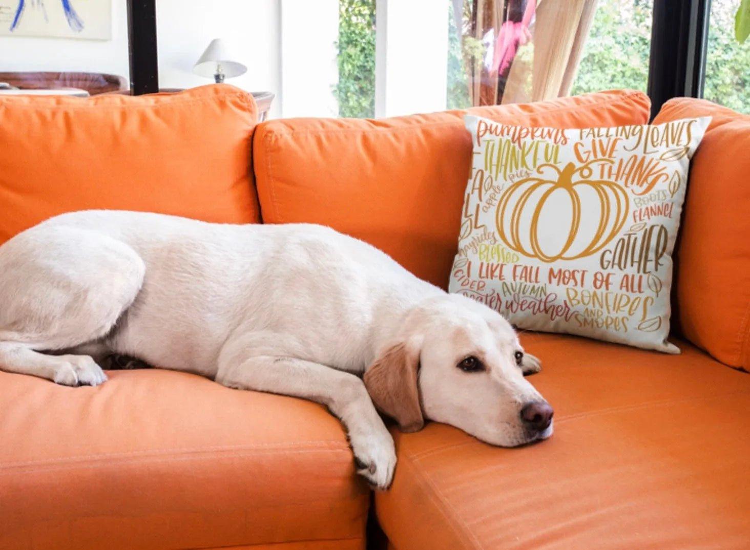 Lyrical Pumpkin Throw Pillow Cover - Festive Fit Home