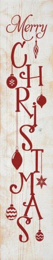 Merry Christmas Porch Sign - 10"x48" - Festive Fit Home