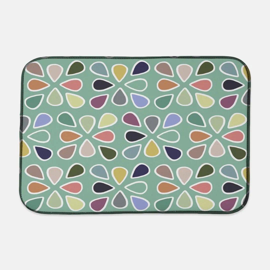 Modern Petals Dish Drying Mat - Festive Fit Home