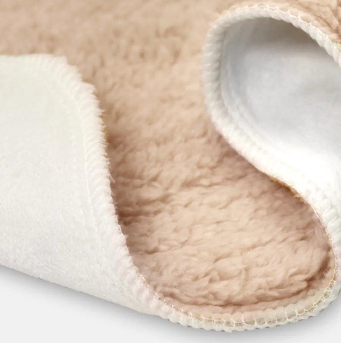 Navy Sherpa Blanket with Brown Twinkle Stripe - 60"x80" - Festive Fit Home