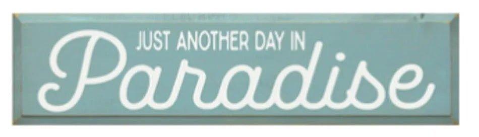 Paradise Summer Wood Sign - 9"x36" - Festive Fit Home