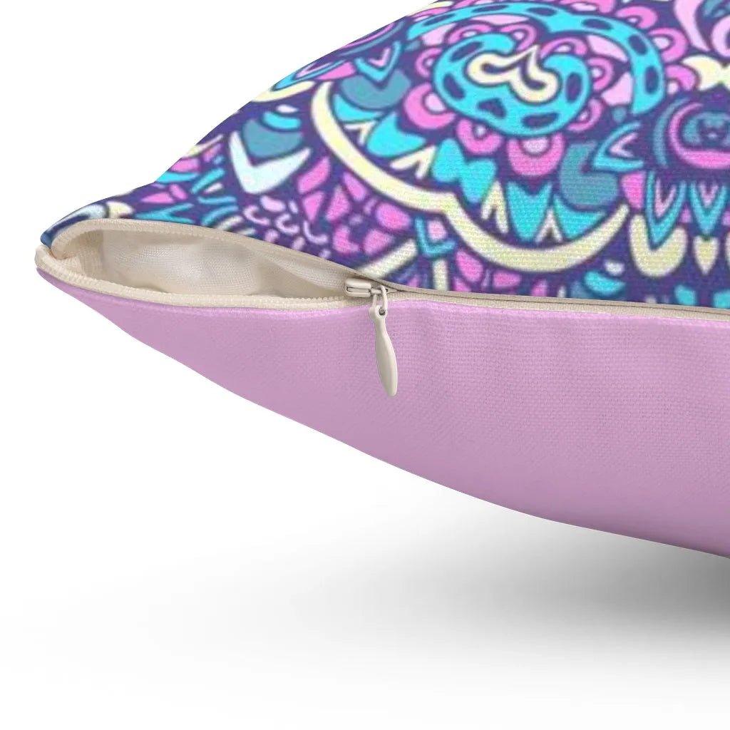 Purple Boho Throw Pillow Cover - Festive Fit Home