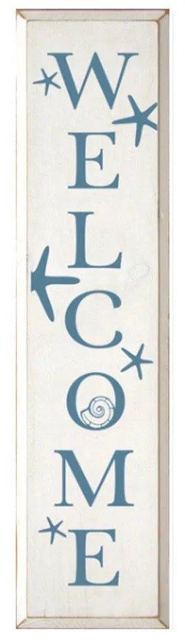 Welcome Wood Summer Sign (Starfish) 9"x36" - Festive Fit Home