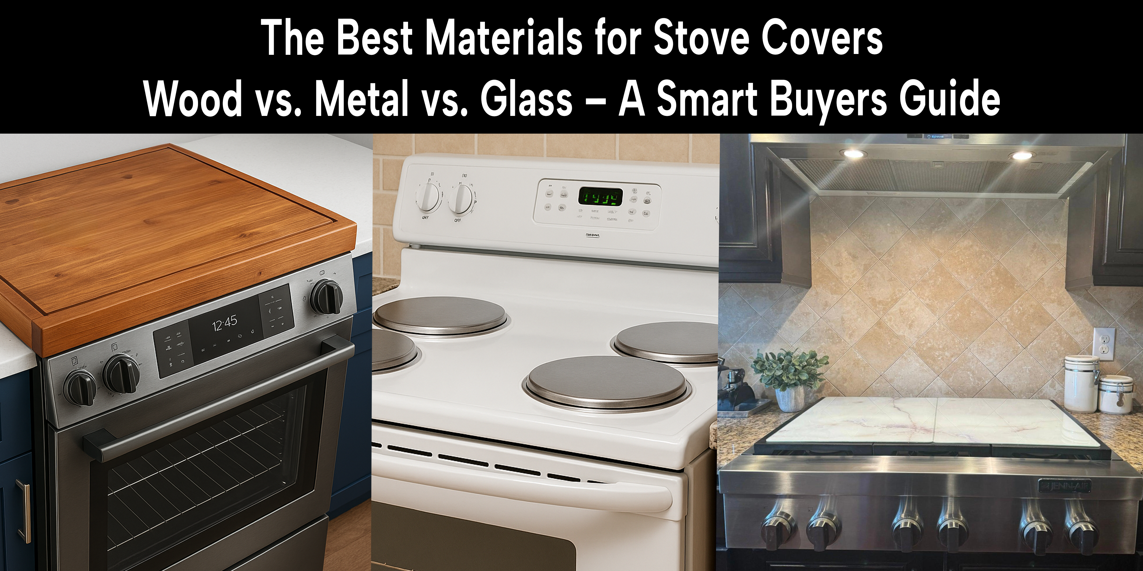 The Best Materials for Stove Covers: Wood vs. Metal vs. Glass – A Smart Buyers Guide