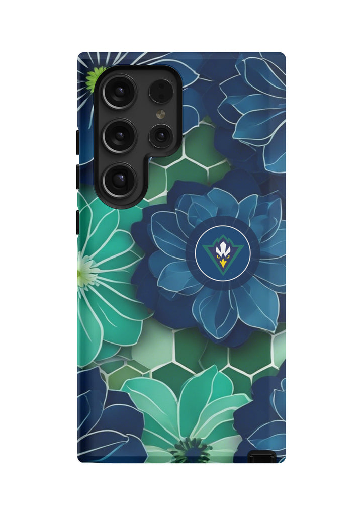 UNC Wilmington Samsung Galaxy 24, 23 Mobile Phone Case - Floral | Giftd