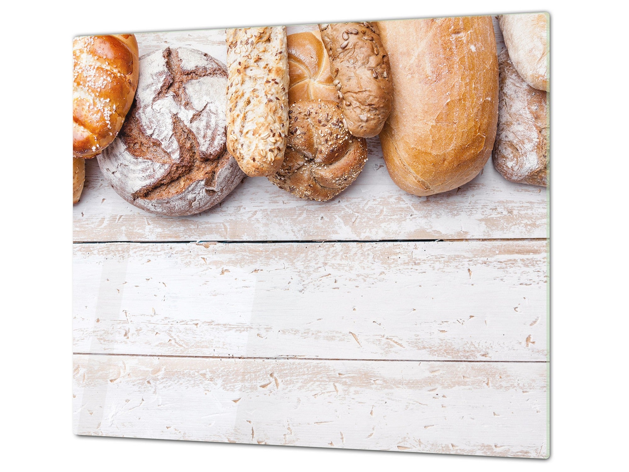 Charcuterie Board  - White Farmhouse Wood and Breads | Serving Tray