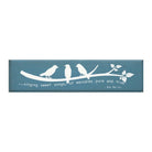 Birds Singing Sweet Songs Large Wood Sign - 9"x36" - Festive Fit Home