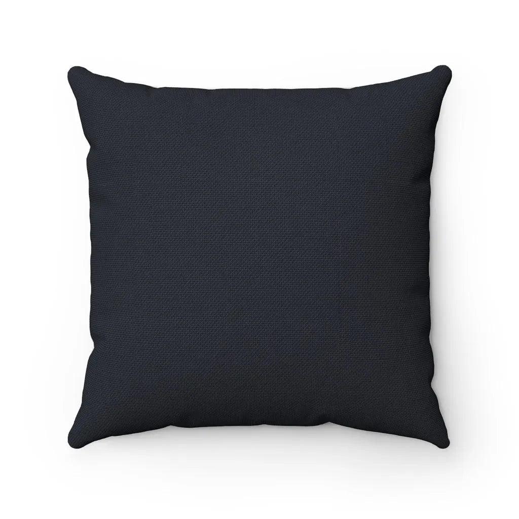 Blue and Red Beach Hut Square Pillow Cover - Festive Fit Home