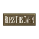 Cabin Quote Sign - Bless This Cabin - 7"x18" - Festive Fit Home
