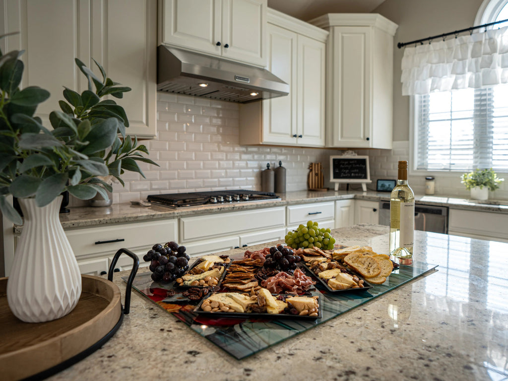 Charcuterie Board - Wine and Corks | Party Serving Tray & Platter - Festive Fit Home