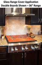 Cooktop Cover - Autumn Trees | Gas and Electric Cook Top Cover | Charcuterie Board - Festive Fit Home