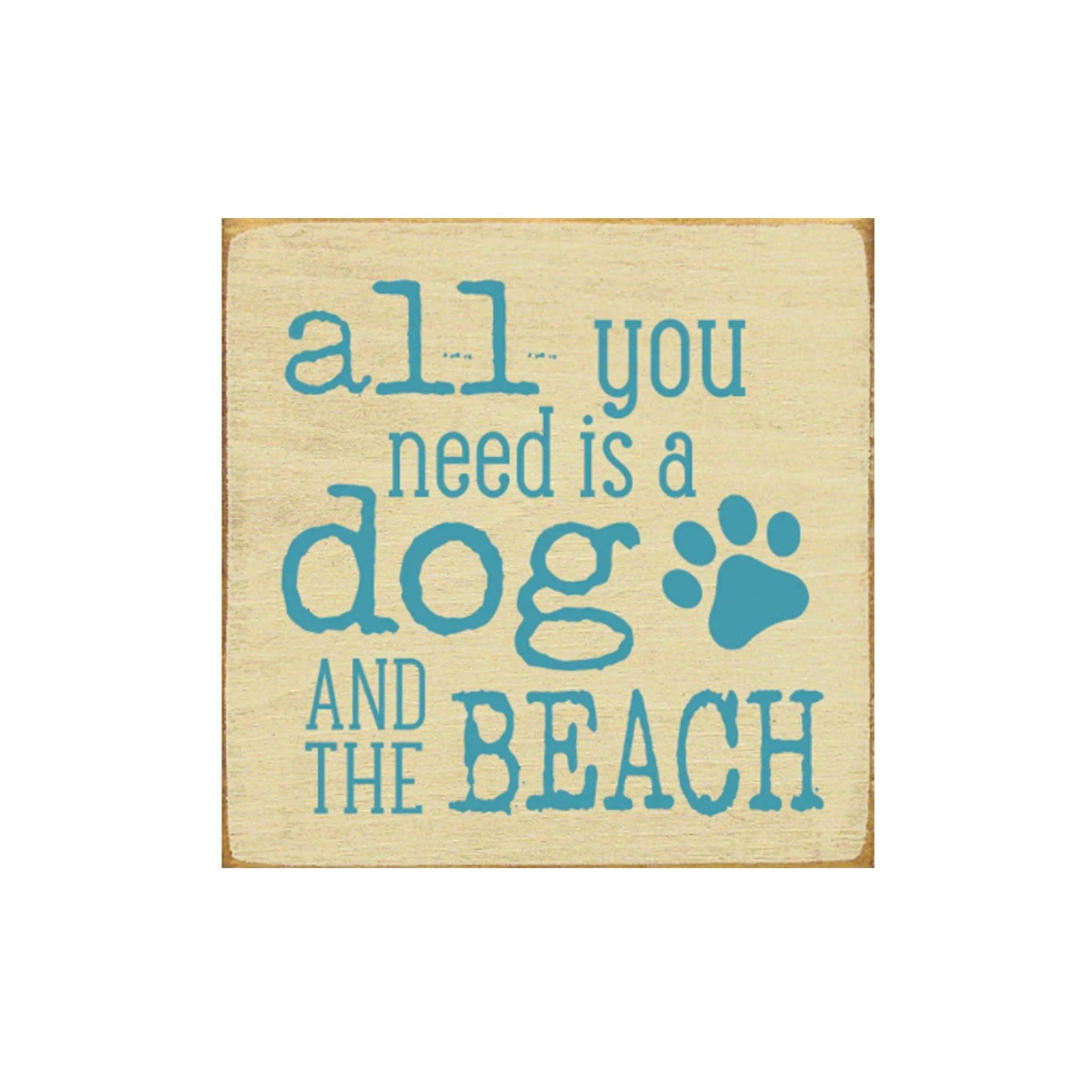Dog Beach Sign - 7"x7" - Festive Fit Home