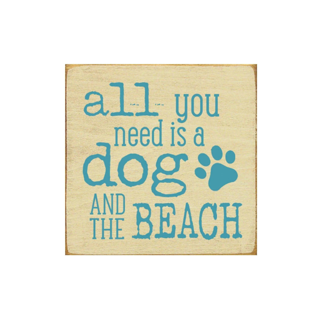 Dog Beach Sign - 7"x7" - Festive Fit Home