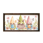 Easter Art - Gnomes - Large Framed Wood Sign - 12"x24" - Festive Fit Home