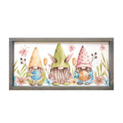 Easter Art - Gnomes - Large Framed Wood Sign - 12"x24" - Festive Fit Home