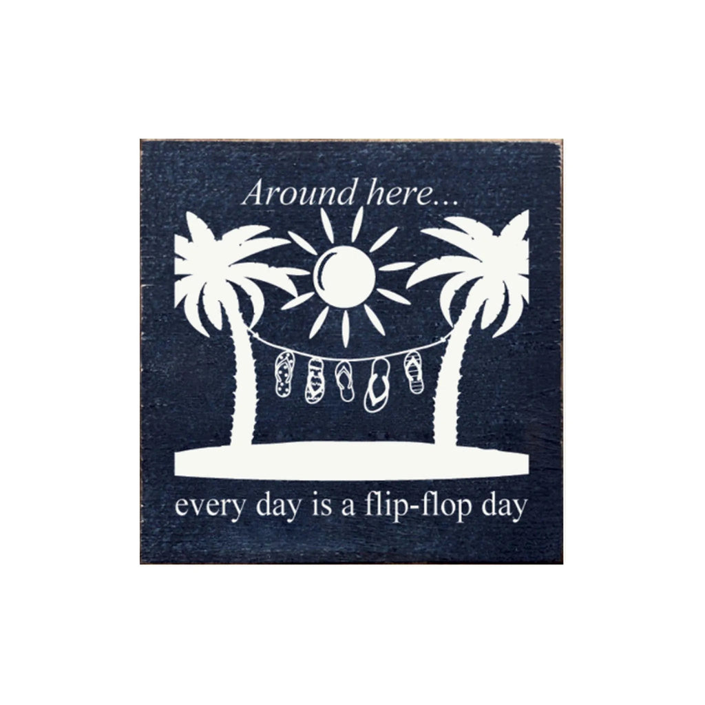 Flip Flop Day Summer Sign - 7"x7" - Festive Fit Home