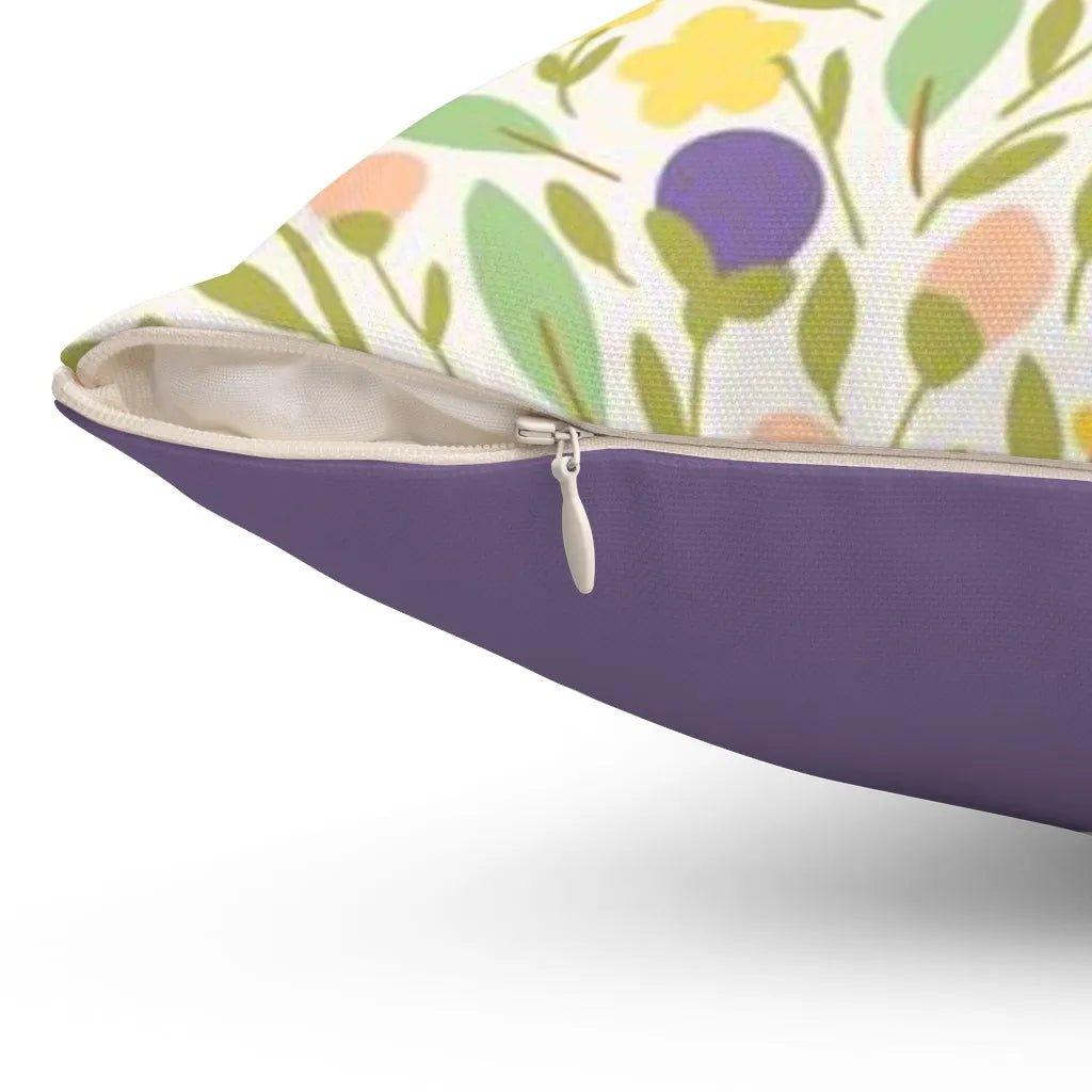 Floral Purple Throw Pillow Case - Festive Fit Home