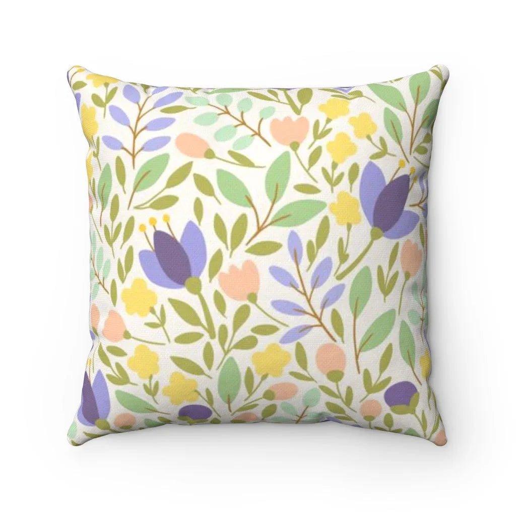 Floral Purple Throw Pillow Case - Festive Fit Home