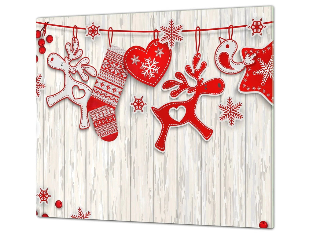 Holiday Charcuterie Board - Reindeer Garland | Christmas Party Tray & Serving Platter - Festive Fit Home