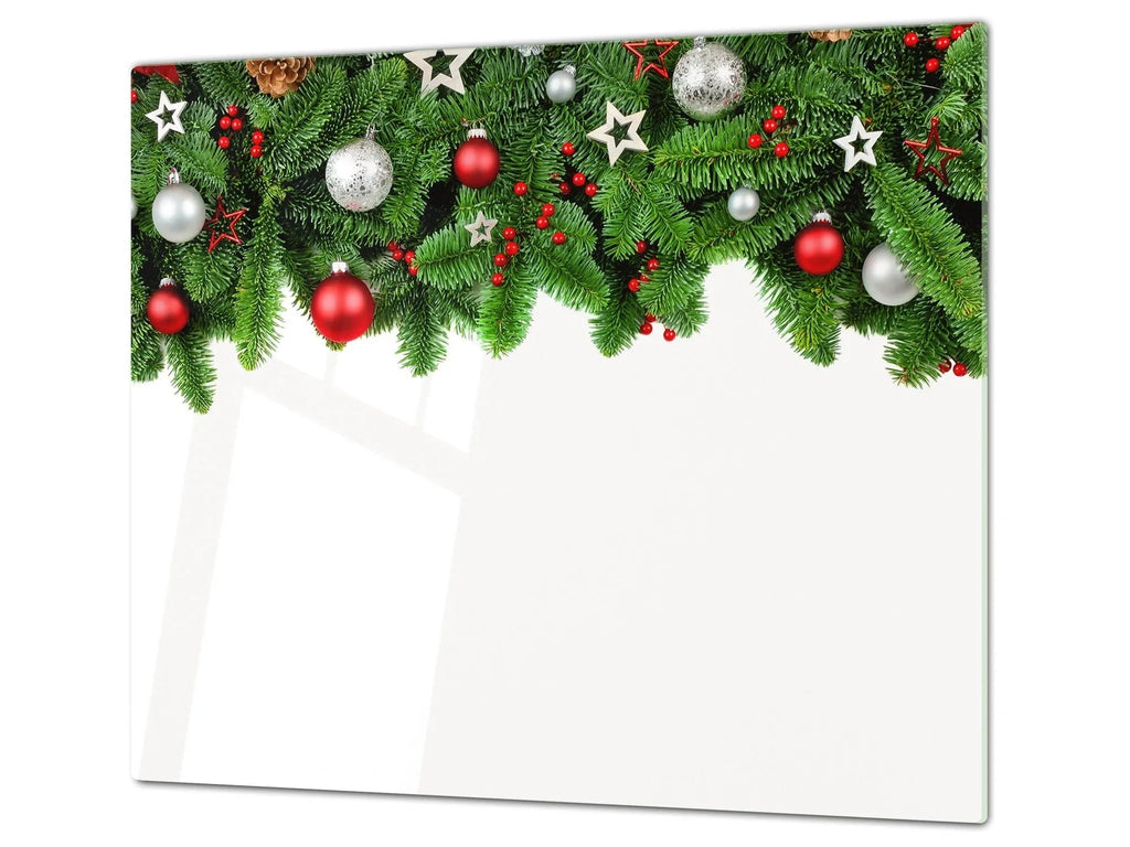 Holiday Serving Tray - Christmas Garland | Party Tray & Serving Platter - Festive Fit Home