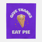 Kids Sweatshirt Blanket - Thanksgiving Give Thanks Eat Pie - 50" x 60" - Festive Fit Home