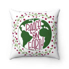 Peace on Earth Throw Pillow Cover - Festive Fit Home