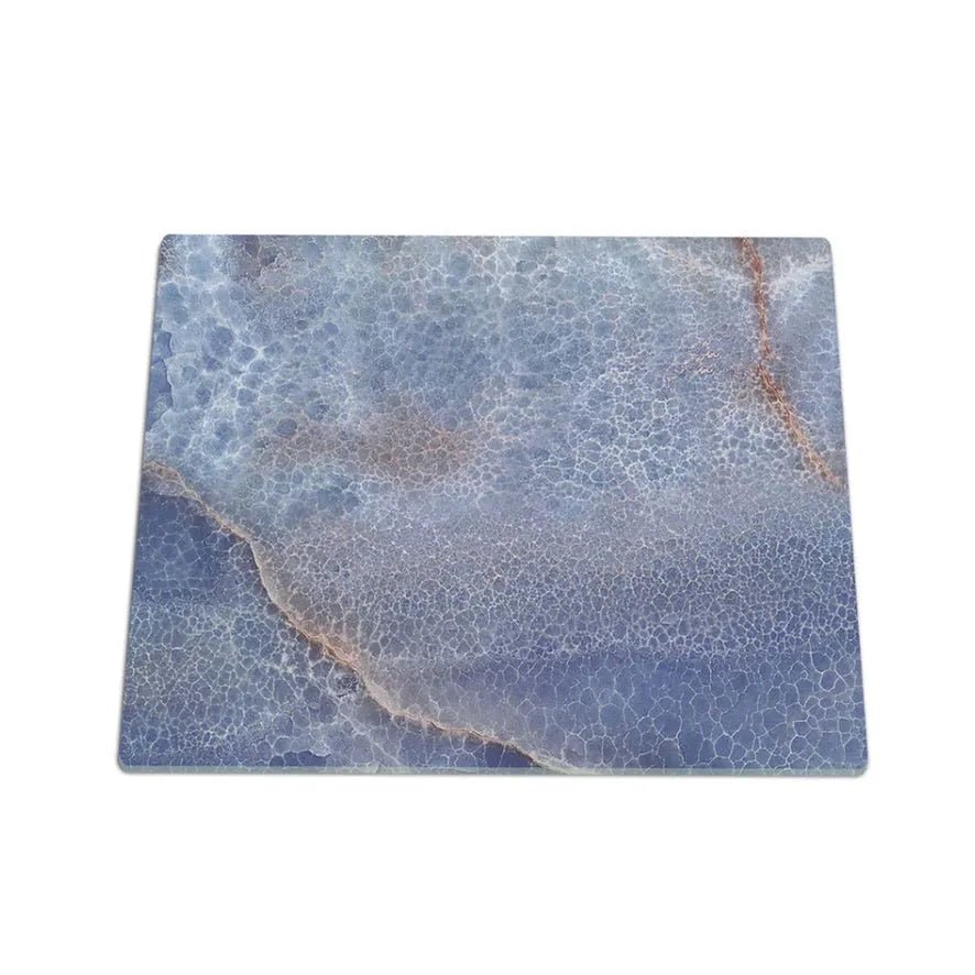 RV Small Stove Top Cover & Cutting Board - Blue Dot Marble Style - Festive Fit Home