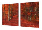 Stove Cover - Red Forest | Noodle Board | Gas and Electric Cook Top Cover | Charcuterie Board - Festive Fit Home