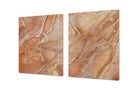 Stove Top Cover - Amber Marble Style | Gas and Electric Cook Top Cover | Charcuterie Board - Festive Fit Home