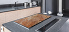 Stove Top Cover - Amber Marble Style | Gas and Electric Cook Top Cover | Charcuterie Board - Festive Fit Home