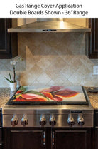 Stove Top Cover - Art Deco Leaf | Gas & Electric Cooktop Cover | Charcuterie Board - Festive Fit Home