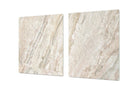 Stove Top Cover - Beige Marble Style | Gas & Electric Cook Top Cover | Noodle Board - Festive Fit Home