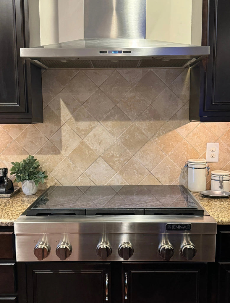 Stove Top Cover - Black Slate Style | Gas & Electric Cook Top Cover | Noodle Board - Festive Fit Home
