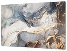 Stove Top Cover - Blue and Gold Glitz | Gas & Electric Cook Top Cover | Noodle Board - Festive Fit Home