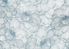 Stove Top Cover - Blue Flowers | Gas & Electric Cook Top Cover | Noodle Board - Festive Fit Home