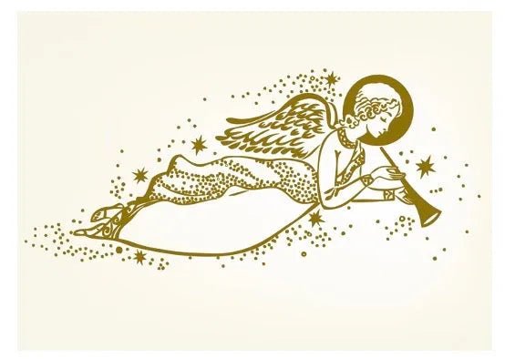 Stove Top Cover - Christmas Angel | | Gas and Induction Electric Cook Top Cover | Charcuterie and Cutting Boards - Festive Fit Home