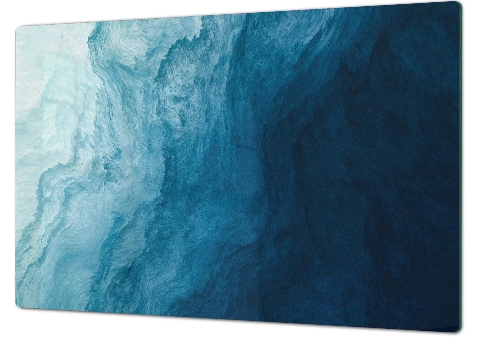 Stove Top Cover - Deep Blue Sea | Gas and Electric Cook Top Cover | Noodle Board | Charcuterie Board - Festive Fit Home