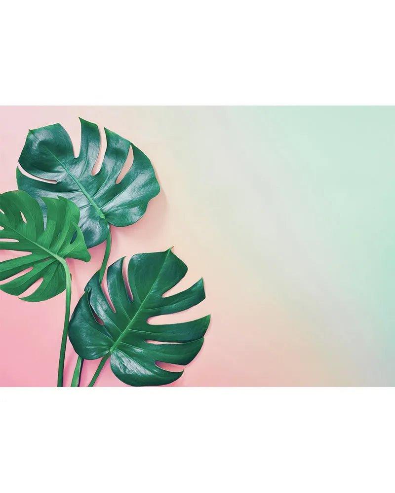 Stove Top Cover - Green Pink Palms | Gas & Electric Cook Top Cover | Noodle Board - Festive Fit Home