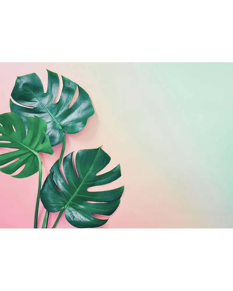 Stove Top Cover - Green Pink Palms | Gas & Electric Cook Top Cover | Noodle Board - Festive Fit Home