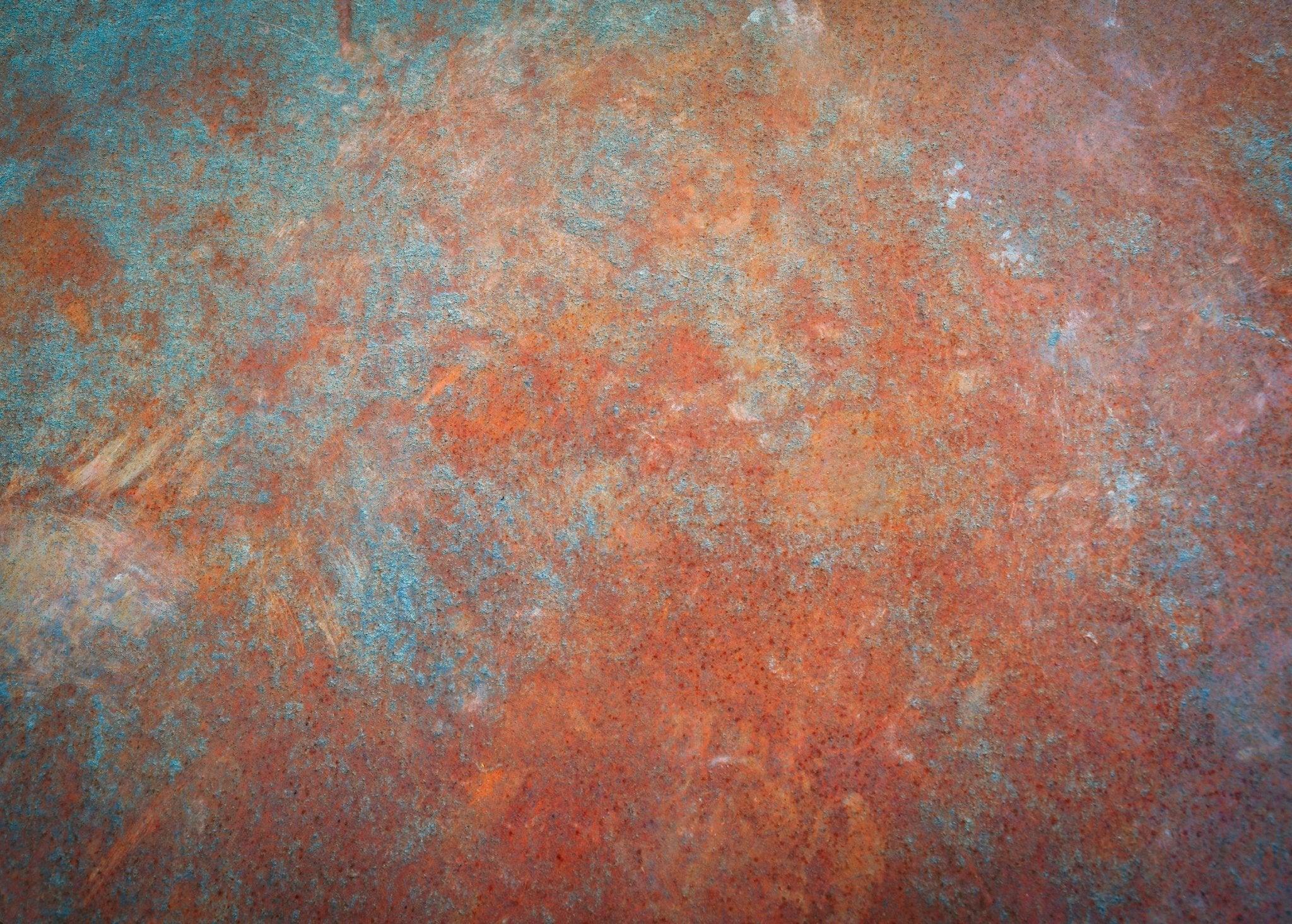 Stove Top Cover - Oxidized Orange & Teal | Gas and Electric Cook Top Cover - Festive Fit Home