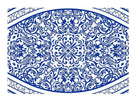 Stove Top Cover - Spanish Mosaic Glass | Noodle Board | Gas & Electric Cook Top Cover - Festive Fit Home