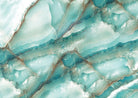 Stove Top Cover - Teal Marble Glass Style | Gas & Electric Burner Cover | Noodle Board - Festive Fit Home