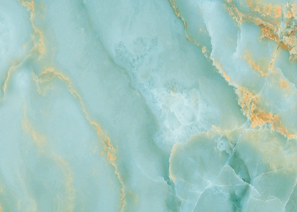 Stove Top Cover - Turquoise Marble Glass | Gas & Electric Cook Top Cover - Festive Fit Home